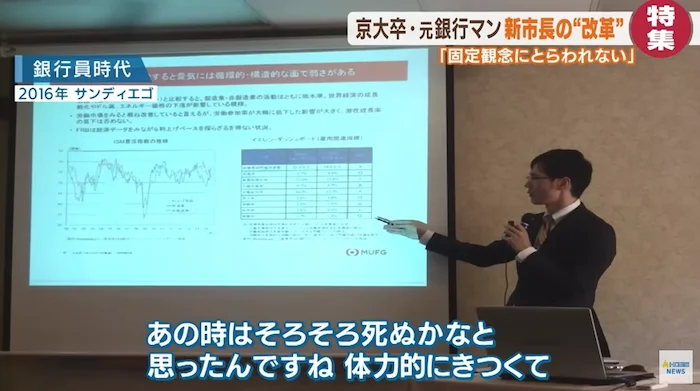 石丸伸二の銀行員(三菱UFJ銀行)時代